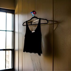 Olivia black velvet going out top